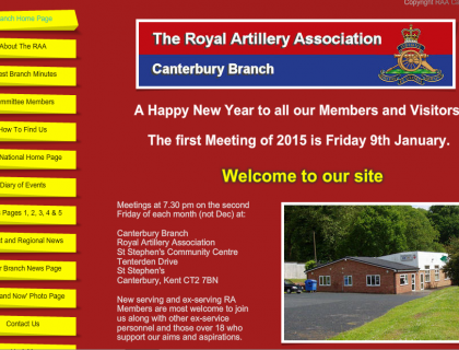 RAA Canterbury Branch - New Website