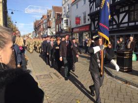 Salisbury & Wilton RAA march past